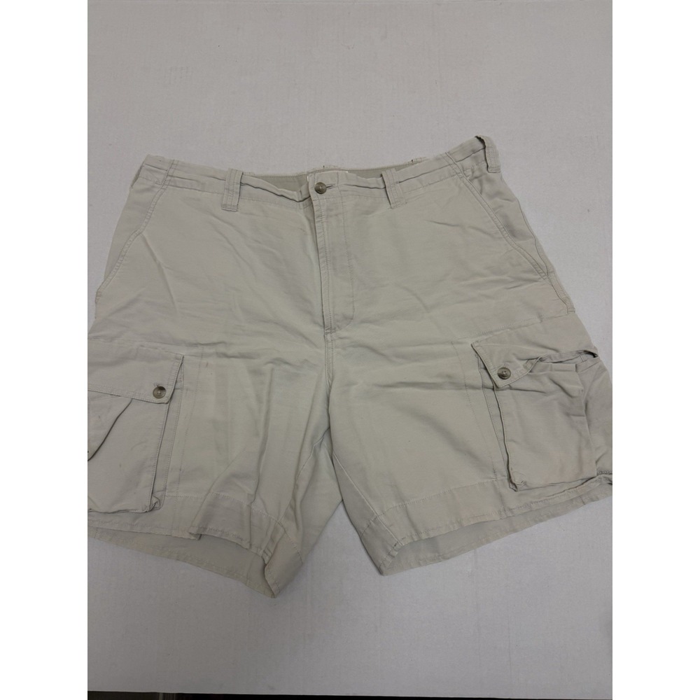 columbia beige cargo shorts, zip fly, noTag, men's 36